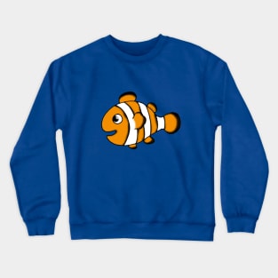 cute clown fish Crewneck Sweatshirt